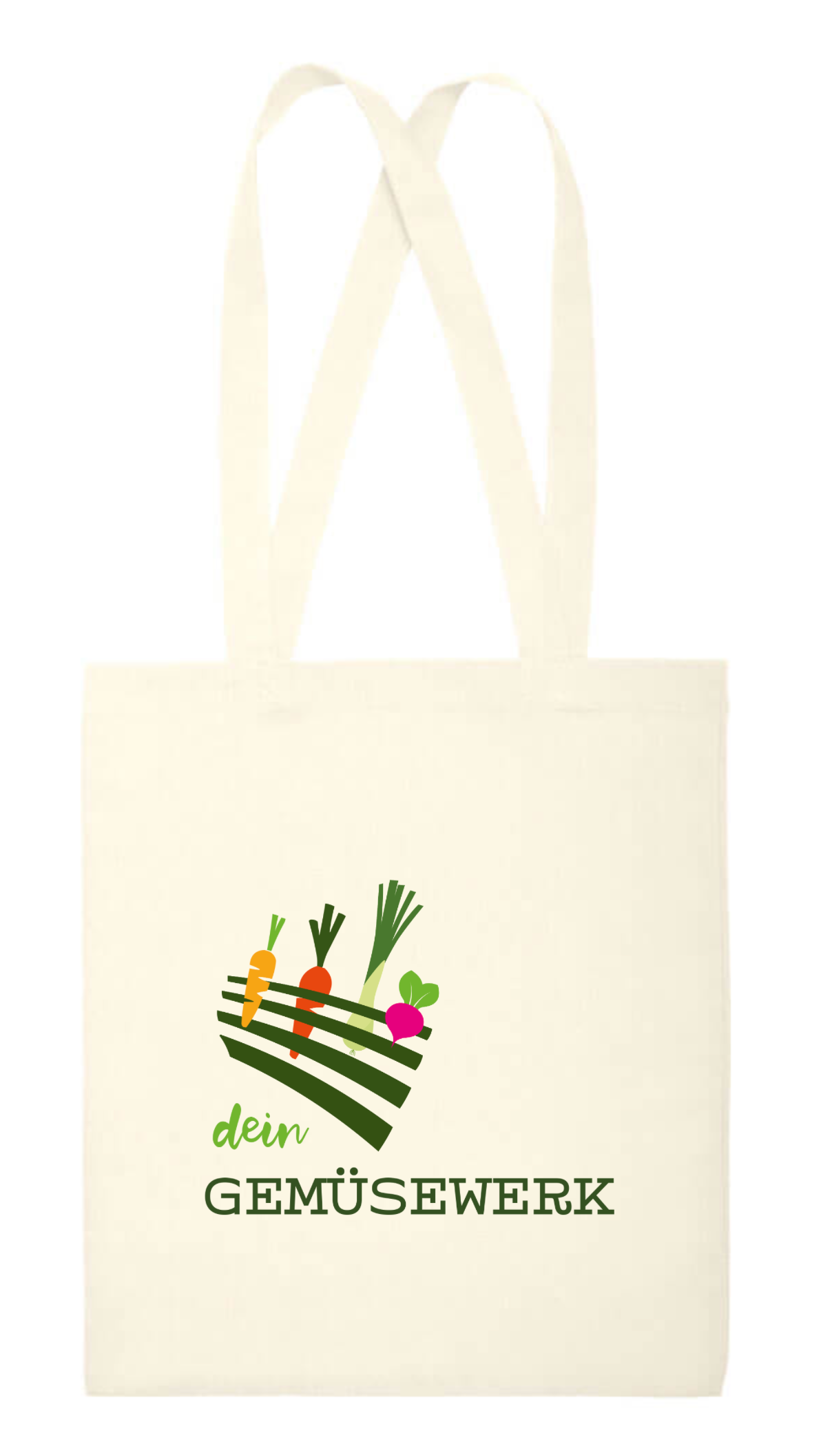 Baumwolltasche mit langen Henkeln