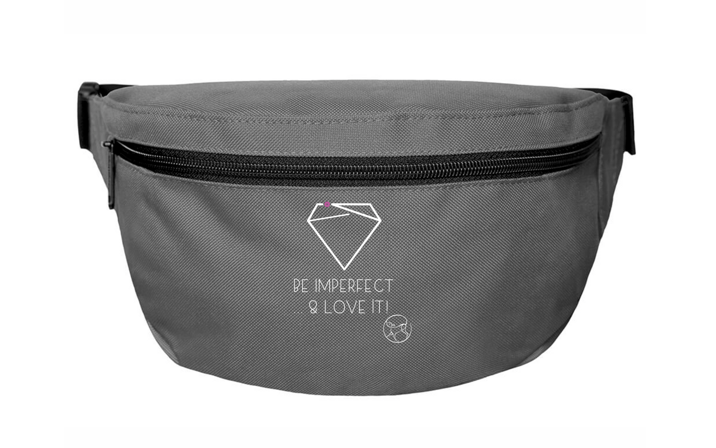 Gürteltasche Be Imperfect Grau – Edition Stephanie Lang von Langen, Leckerli-Tasche fürs Hundetraining